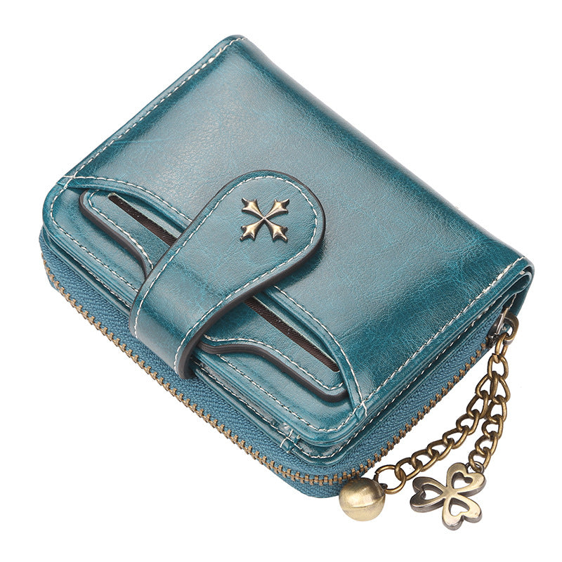 Premium Vertical Women's Wallet With Tassel Zipper
