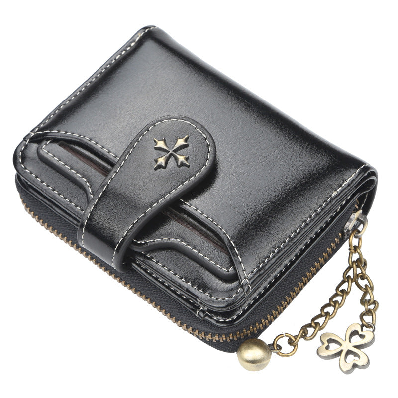 Premium Vertical Women's Wallet With Tassel Zipper