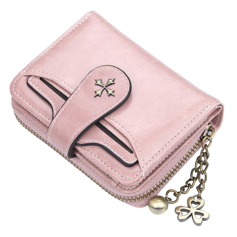 Premium Vertical Women's Wallet With Tassel Zipper