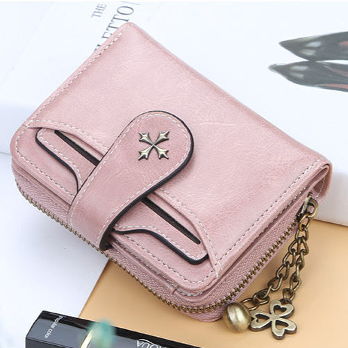 Premium Vertical Women's Wallet With Tassel Zipper