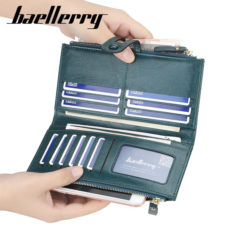 Women's Multifunctional Long Buckle Wallet