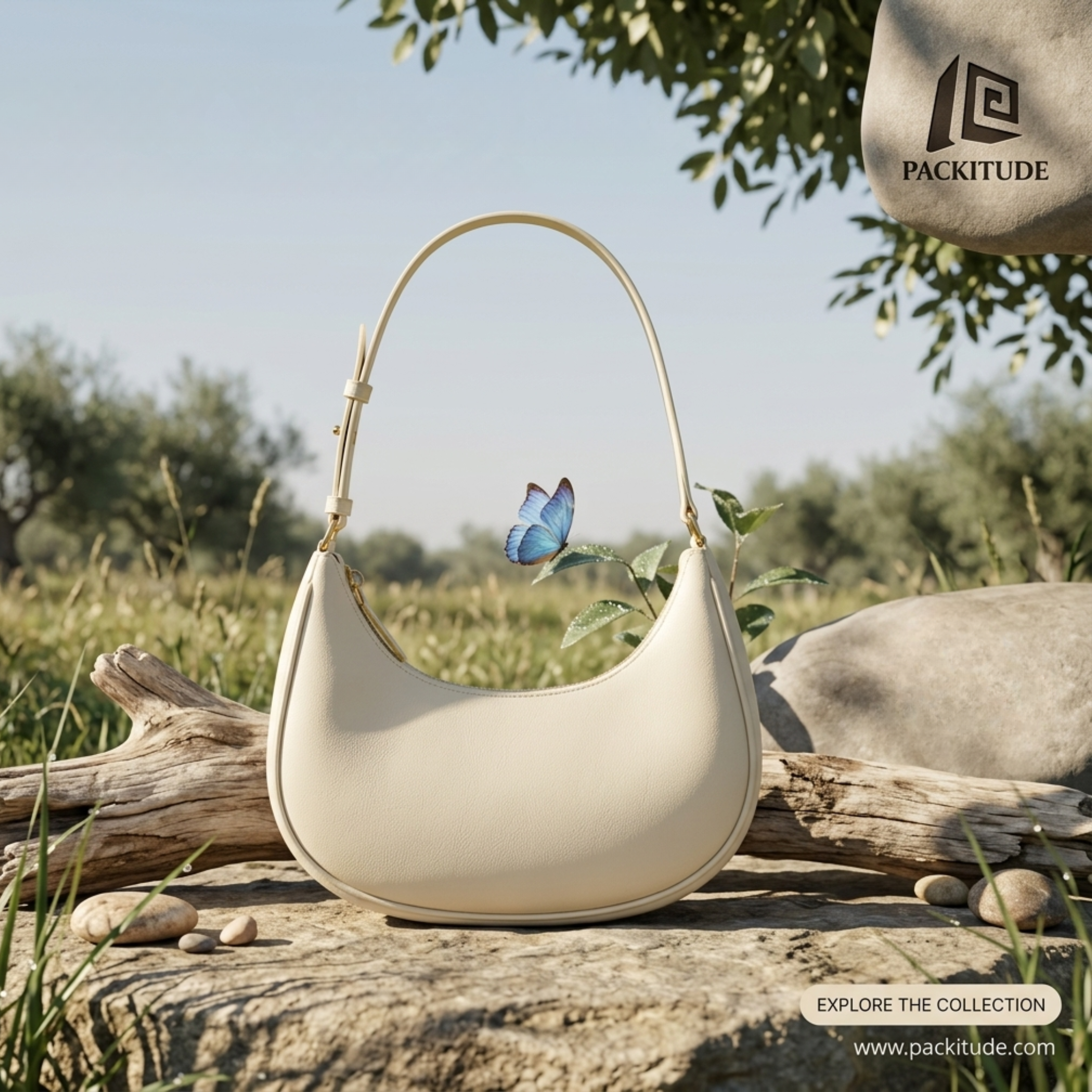 Half-Moon Shoulder Bag for Women