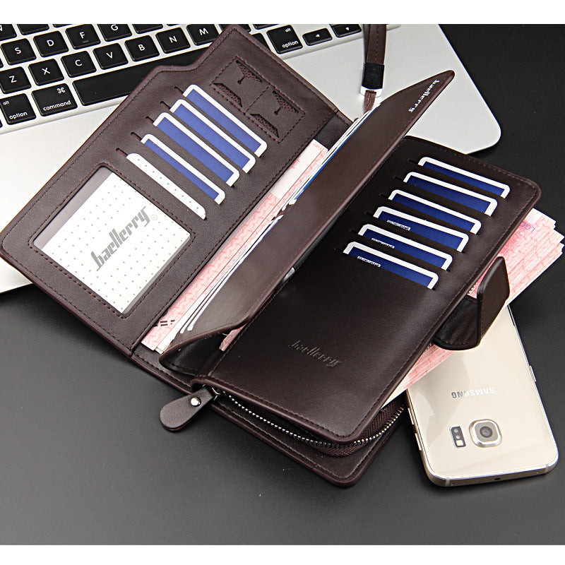 Men's wallet Mobile Phone Clutch Bag with Zipper