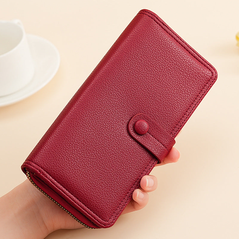 Multi Chambered Women's Long Buckle Wallet