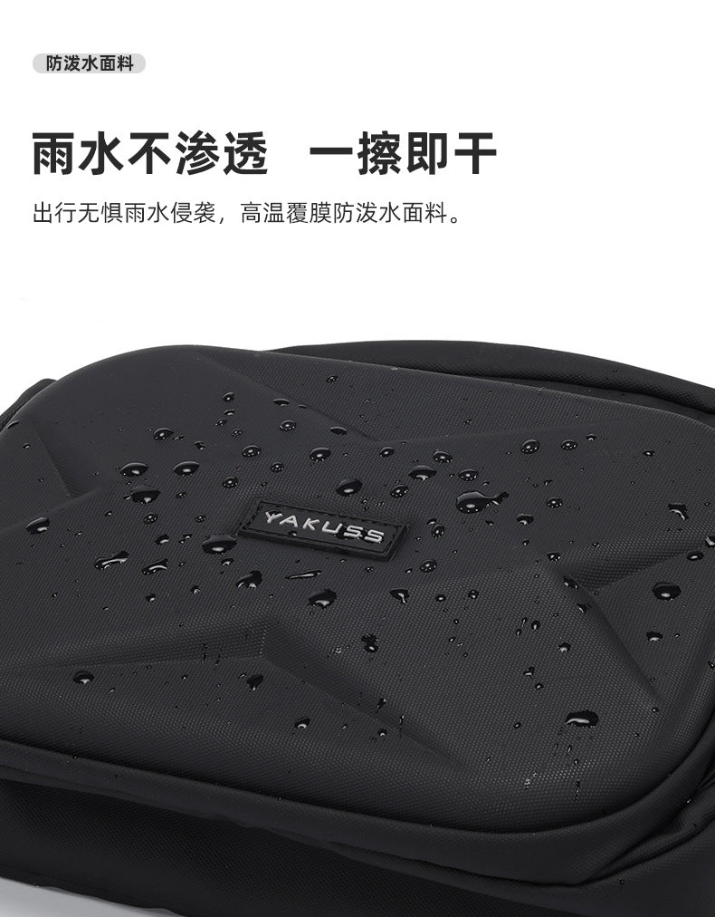 Mens EVA Hard Shell Crossbody Chest Bag | Waterproof Anti-Theft Sling Shoulder Bag