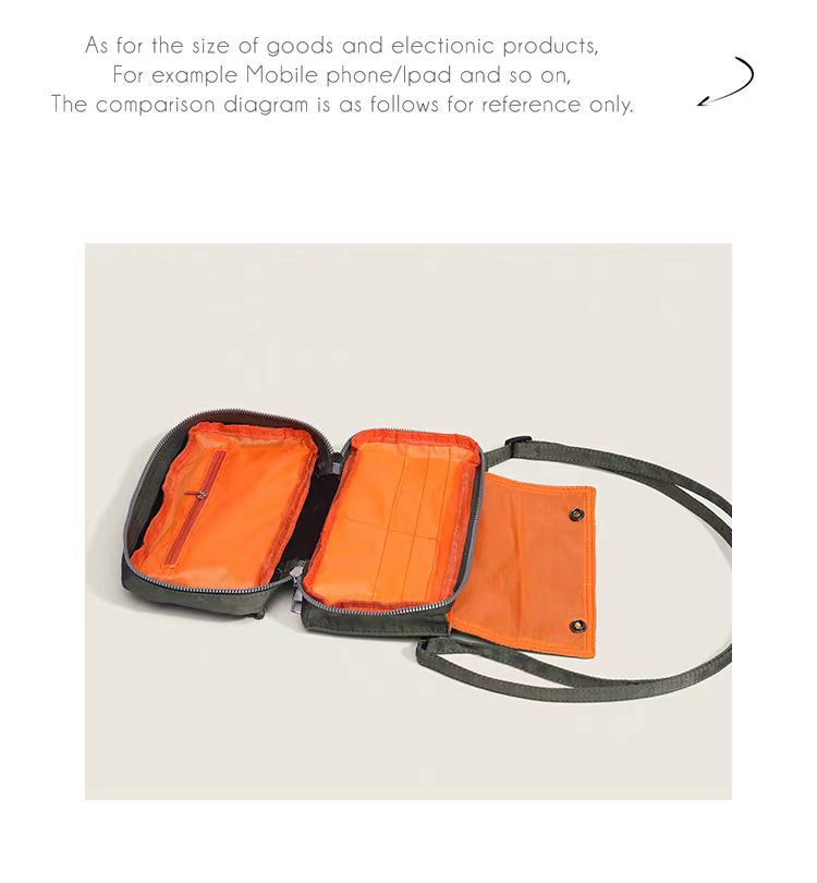 Japanese Classic Tanker Crossbody Bag | Lightweight Nylon Shoulder Bag