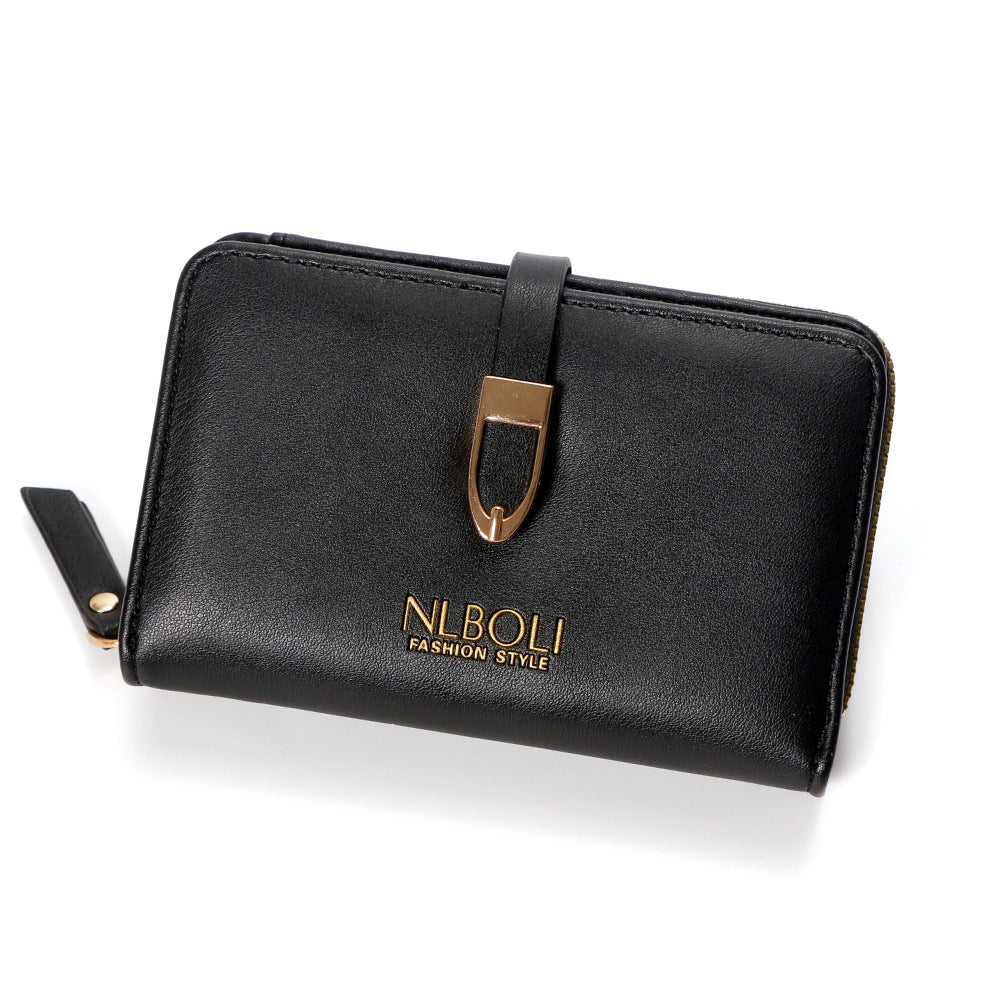 Large Capacity Daily Use High Quality Women's Zipper Wallet