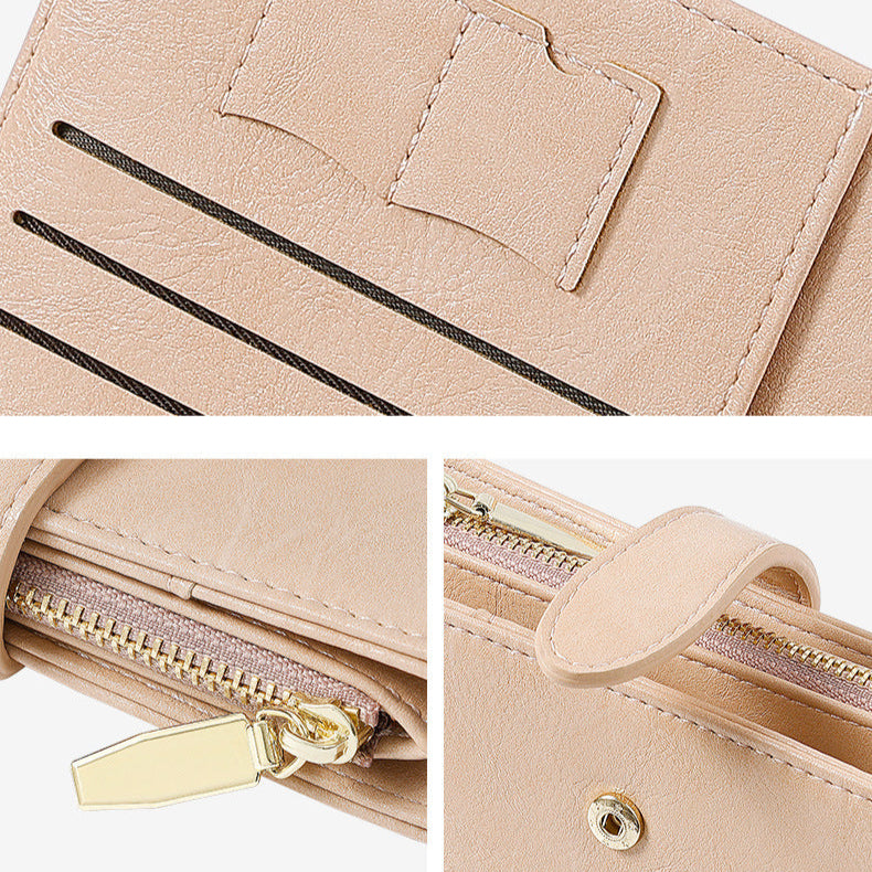 Multifunctional Men's and Women's Passport Holder with Zipper