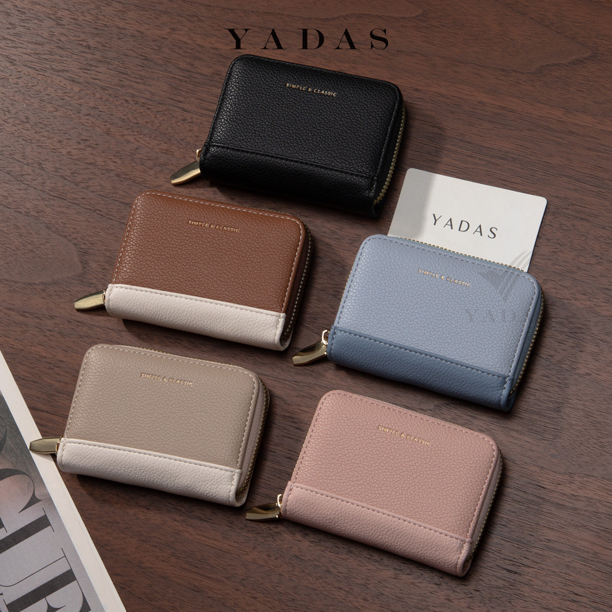 Compact Handy Wallet for Female with Zipper