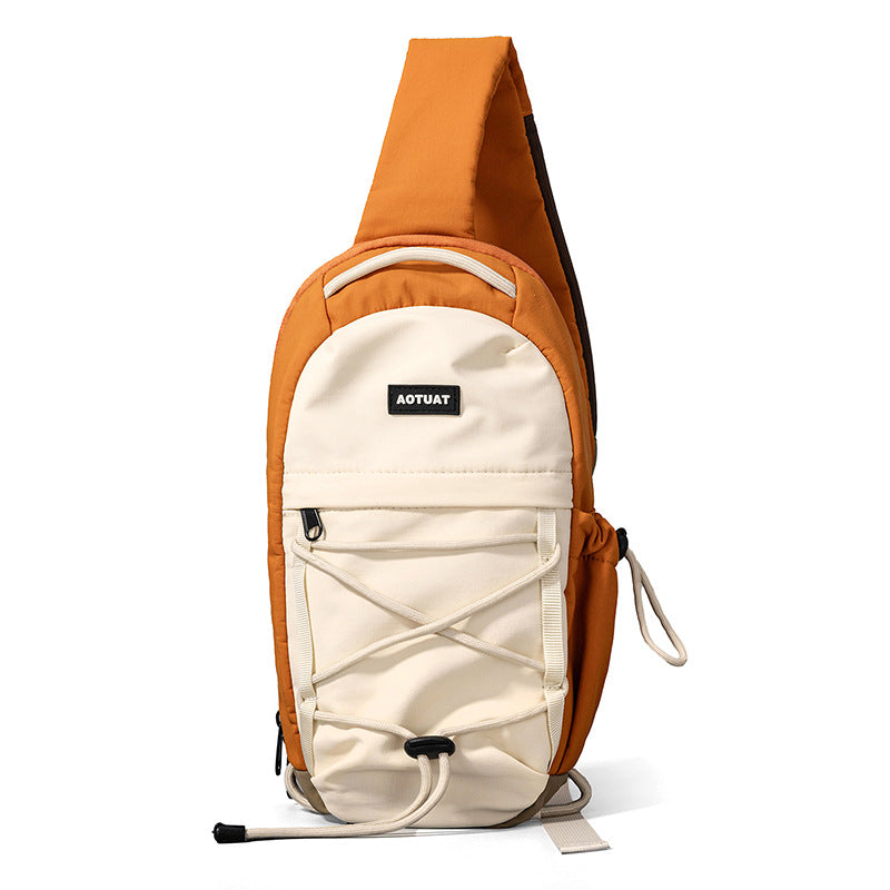 Lightweight Outdoor Chest Bag | Contrast Color Crossbody Sling Bag