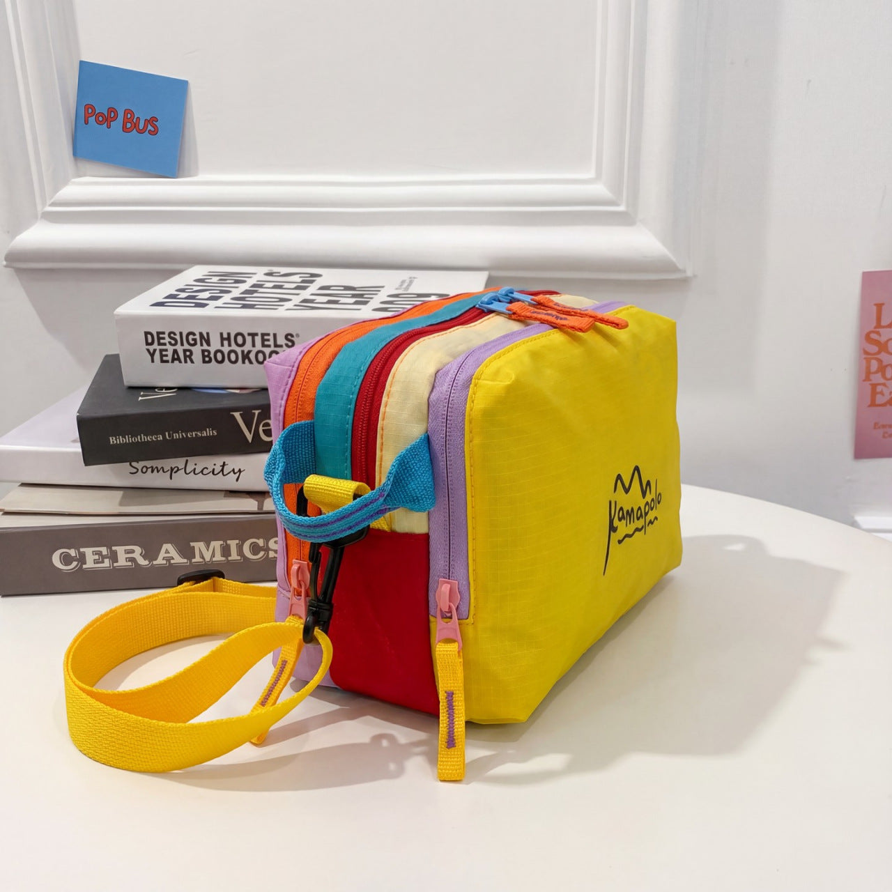 Korean Style Color-Block Crossbody Bag | Casual Mini Square Shoulder Bag for All
