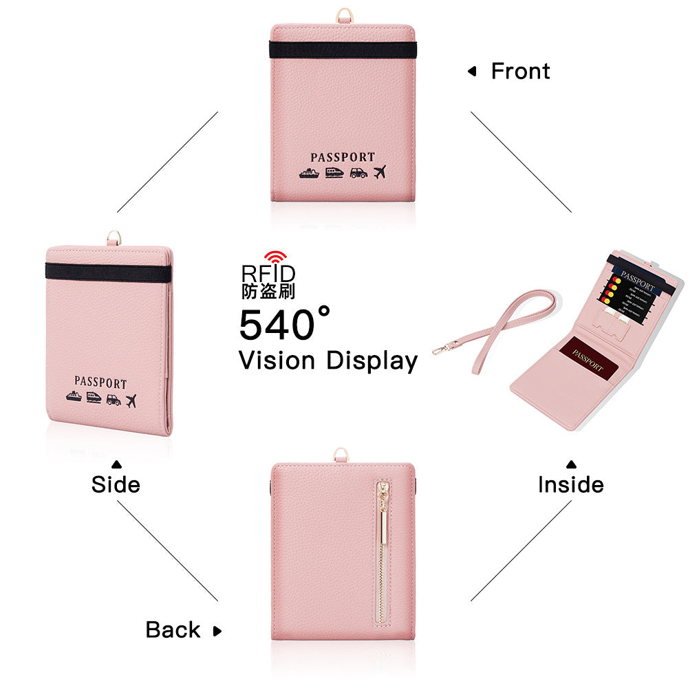 Portable Halter Neck multi Function Passport Holder