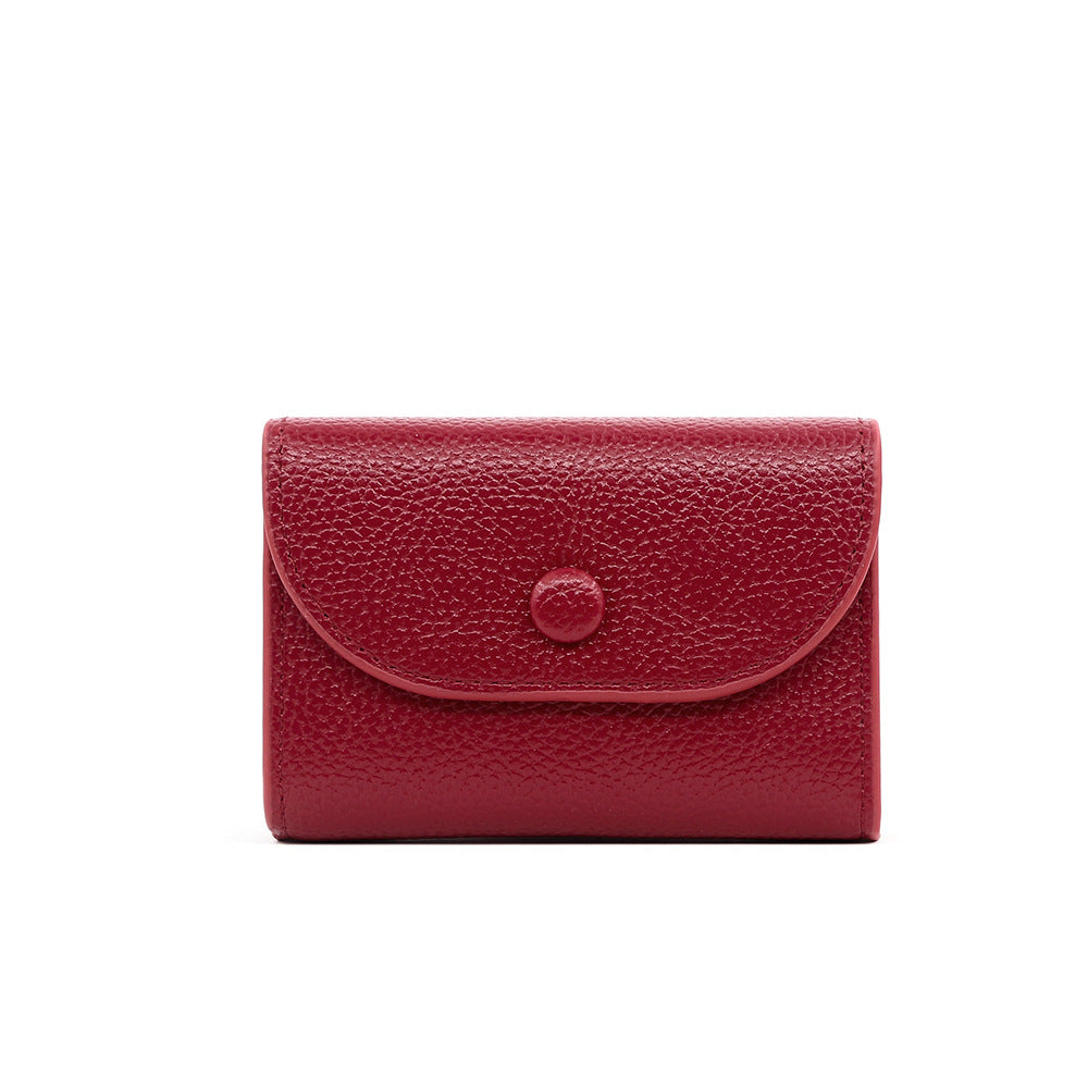 Minimalist PU Leather Card Holder Wallet | Compact Coin Purse with Multi Card Slots