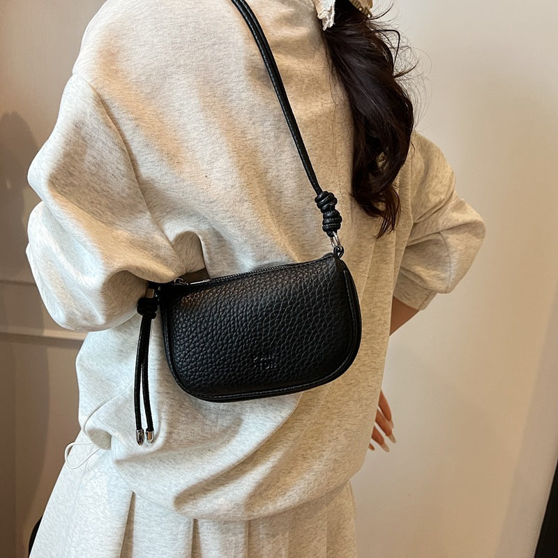 Korean Style Trendy High End Lychee Pattern Shoulder Bag