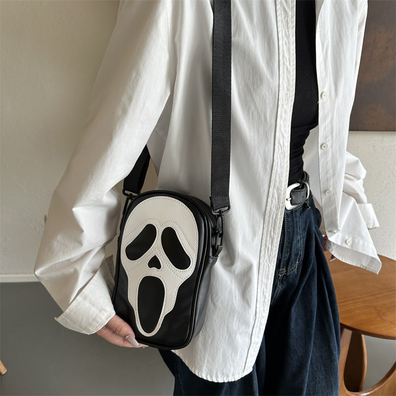 Horror Mask Mini Crossbody Bag 3D Gothic Shoulder Bag