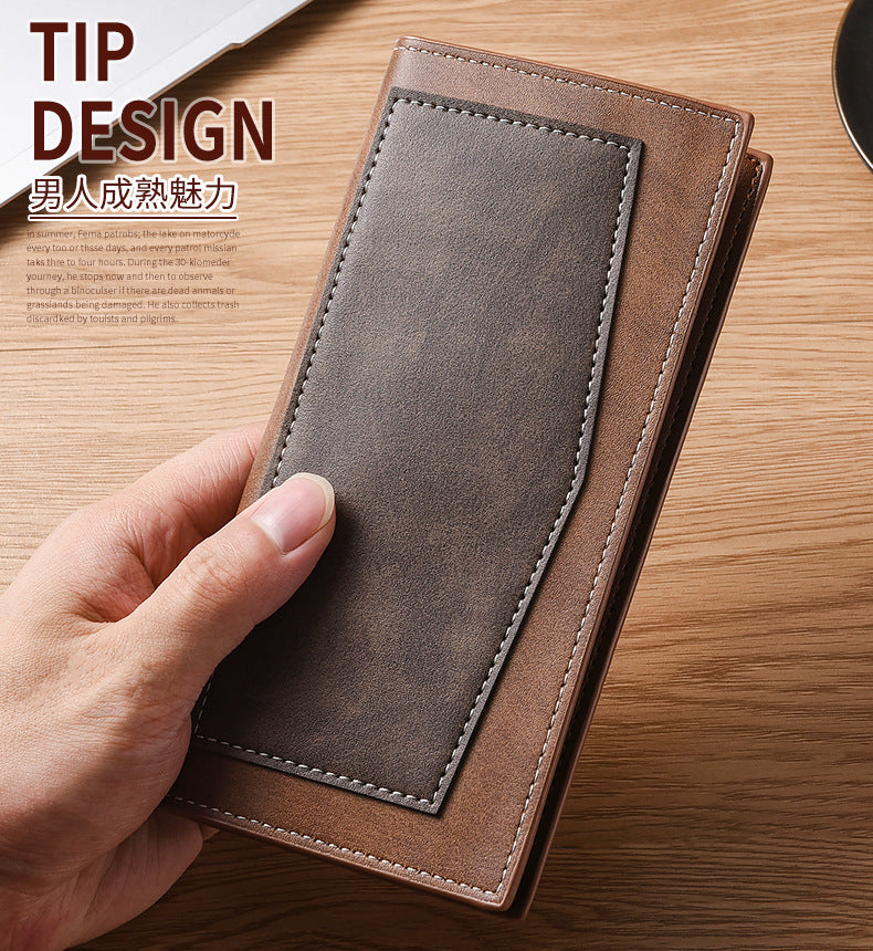 Multi-function Long and Large Capacity Men's Business Wallet