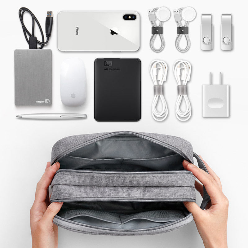 Baona Double Chambered Multi Function digital Portable Storage Bag