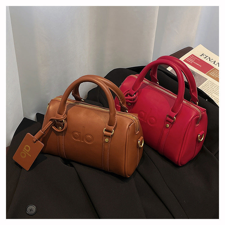 Luxury Retro Boston Handbag for Women | Premium Crossbody & Shoulder Bag