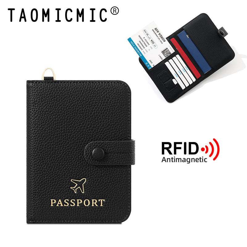 RFID Anti-Theft Passport Holder Bag | Expandable Travel Wallet with Wrist Strap