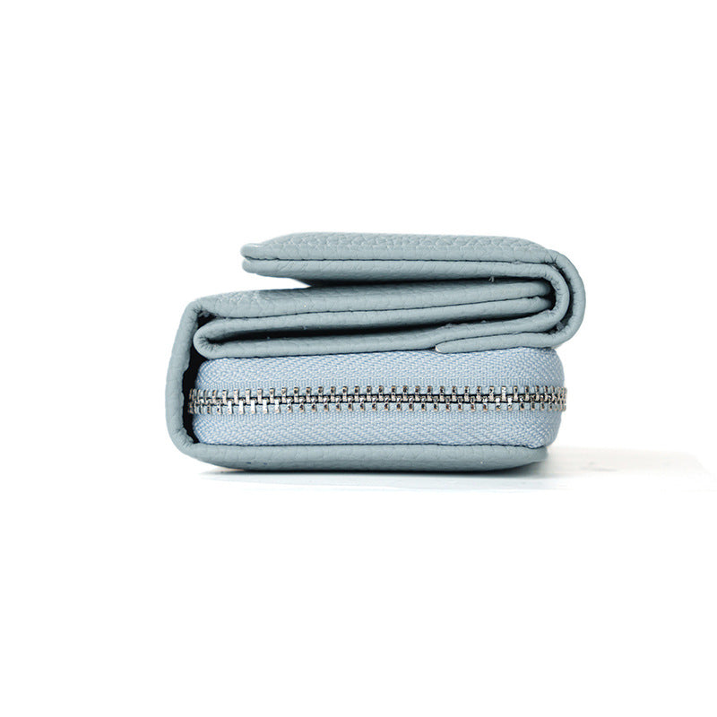 Multi-function High Quality Zipper Short Wallet for Women