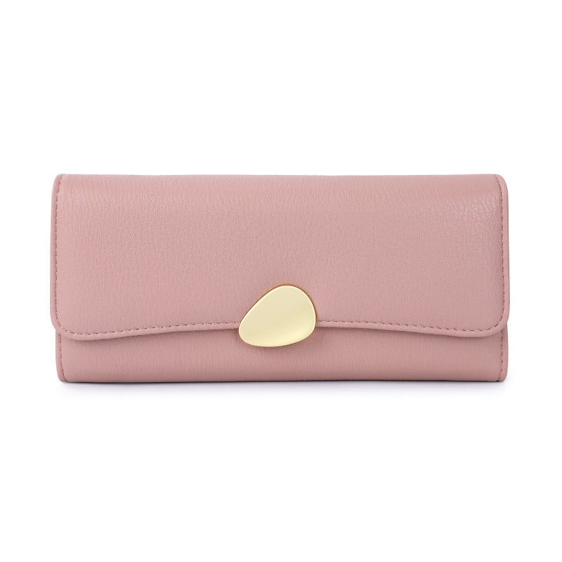 Pebbled Trifold Multifunctional Women's Wallet