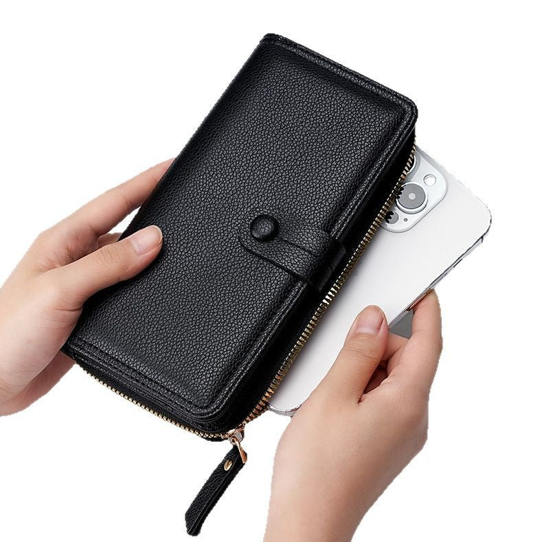 Multi Chambered Women's Long Buckle Wallet
