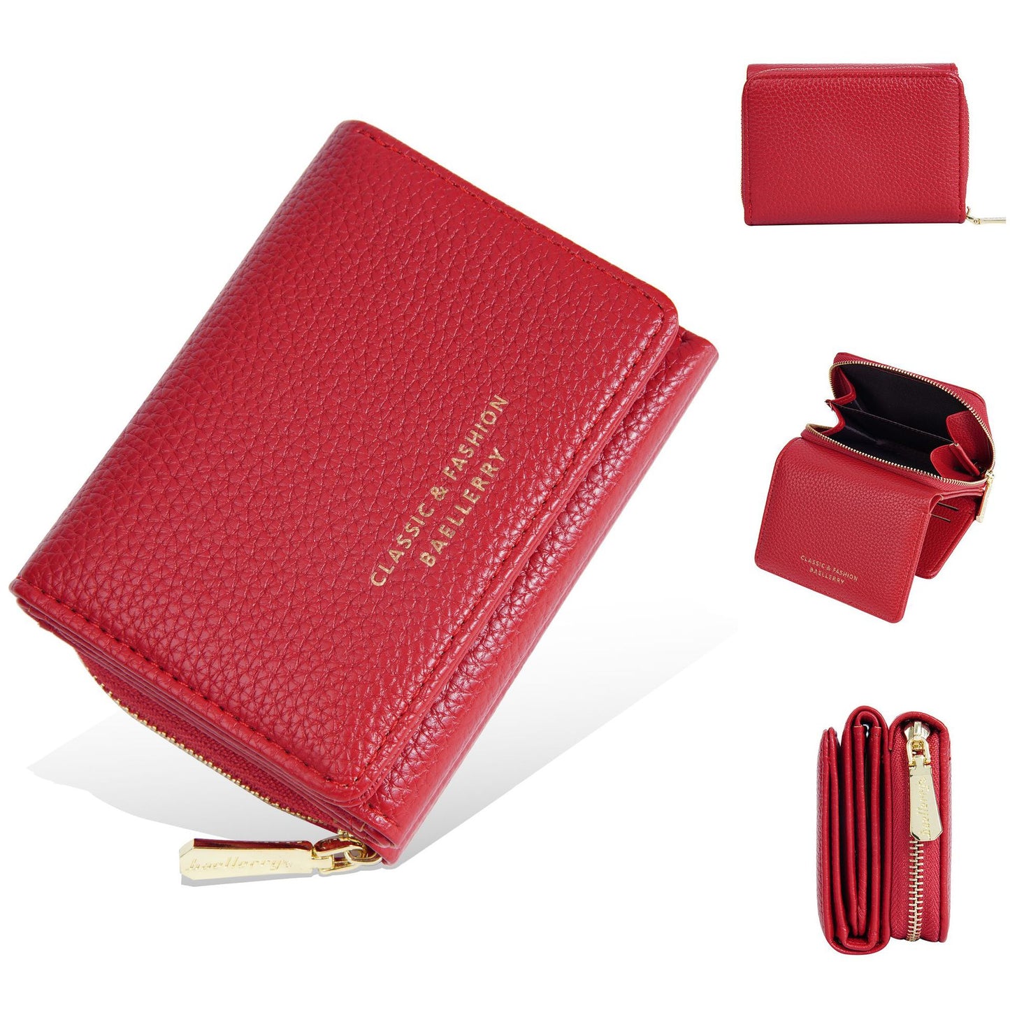 Japanese Style Tri-Fold Compact Women's Purse