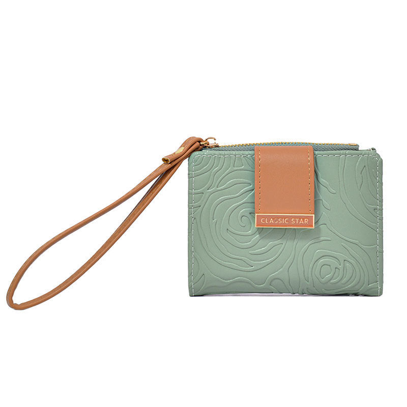High-quality short zipper wallet for women