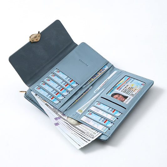 Frosted Leaf Retro Women's Clutch Wallet