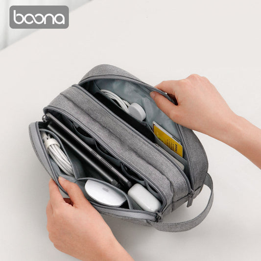 Baona Double Chambered Multi Function digital Portable Storage Bag