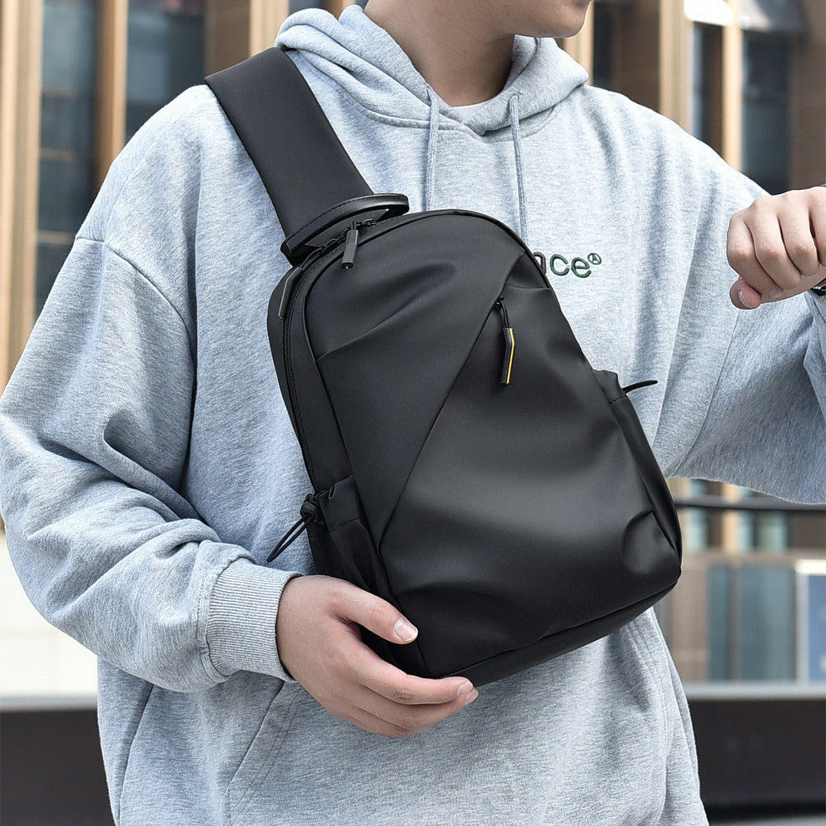 Large Capacity Biker Shoulder Crossbody Bag