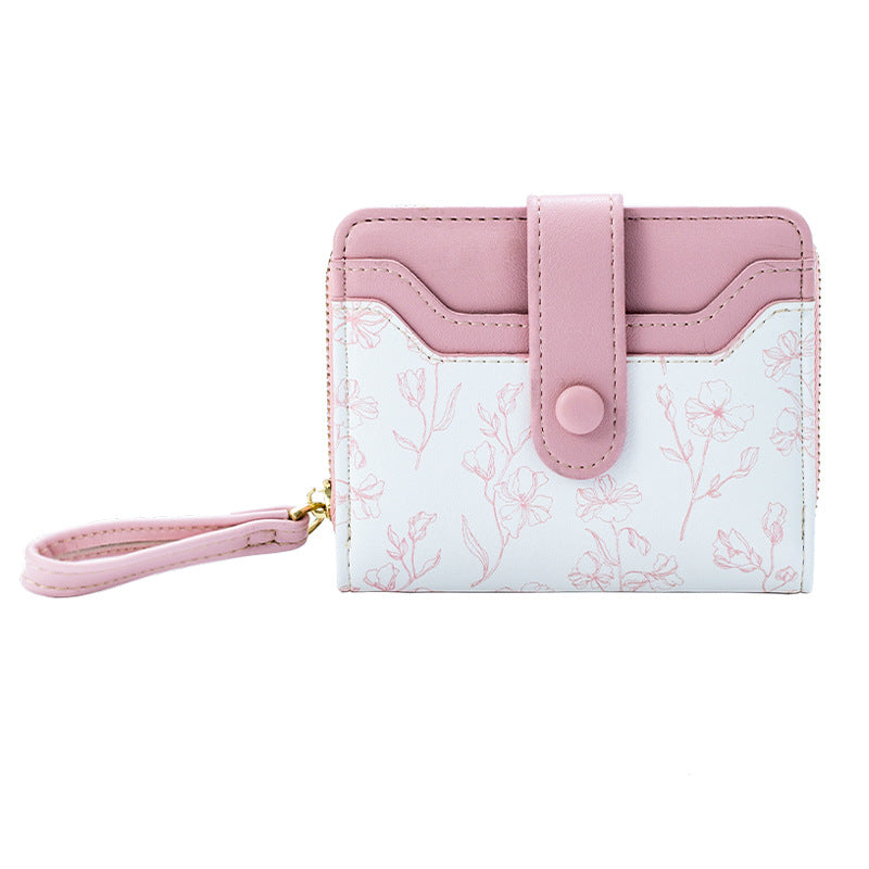 Multi Slot Bi Fold Floral Women's Wallet
