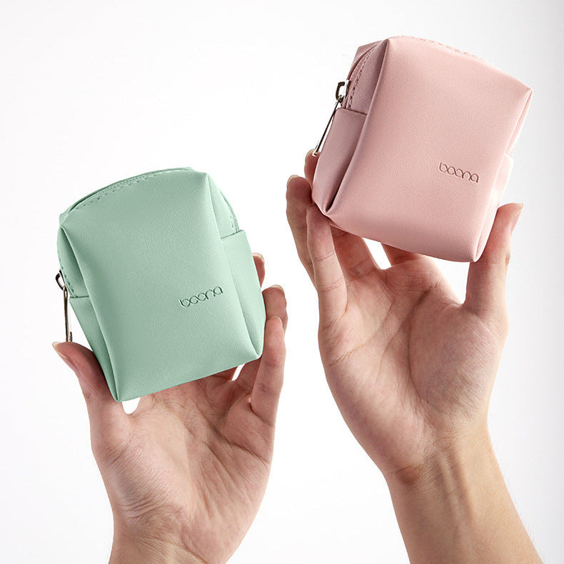 Baona PU Leather Mini Portable Multi Function Storage Bag