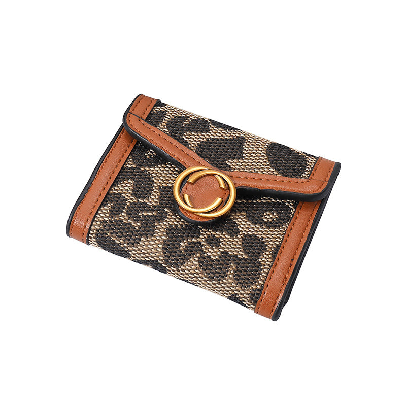 Multi Functional Retro Large Capacity High Quality Women's Short Wallet