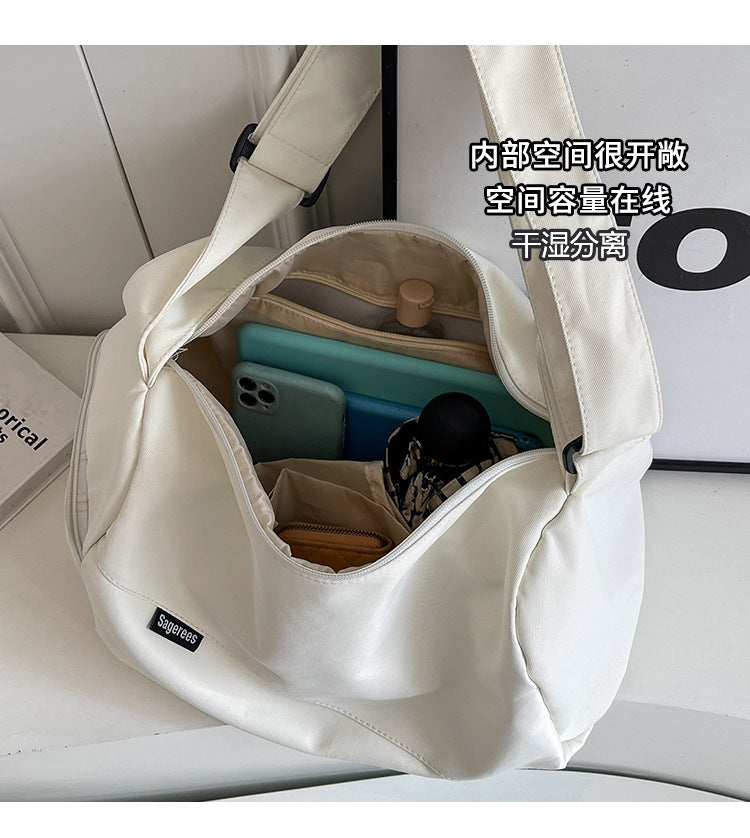 Large Capacity Lightweight Travel Duffle Bag 20-35L Foldable Shoulder & Tote Bag