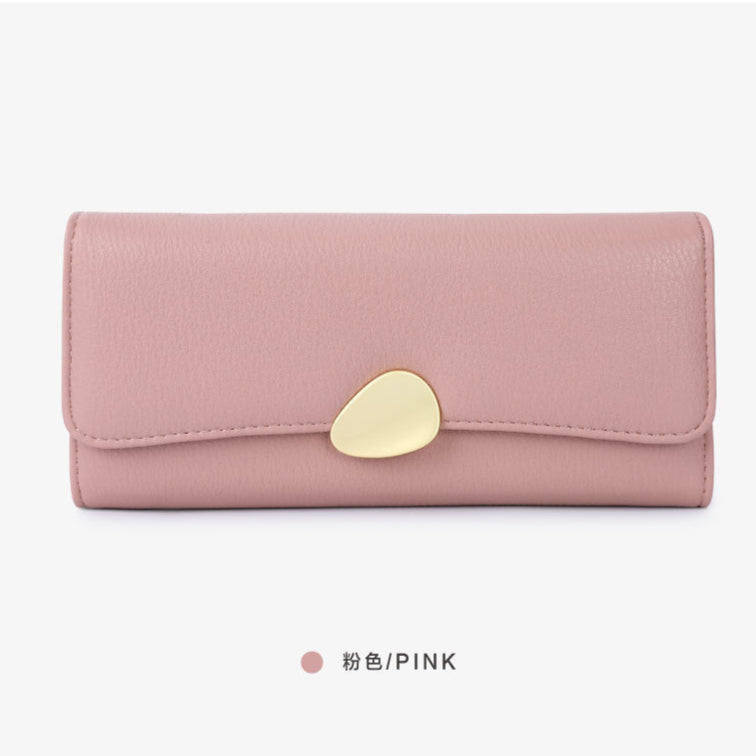 Pebbled Trifold Multifunctional Women's Wallet
