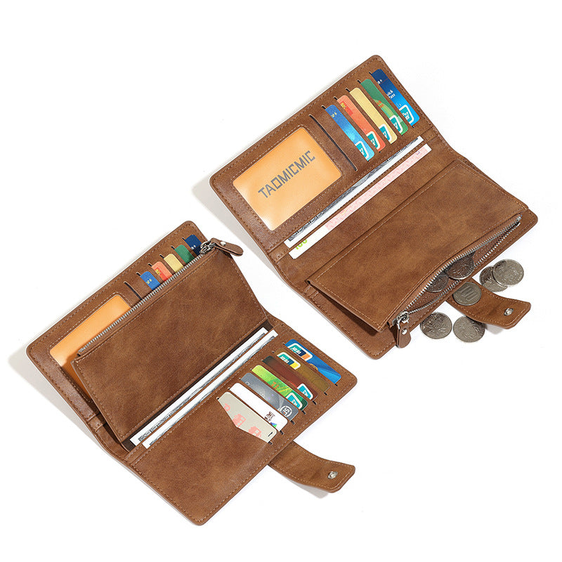 Multichambered Handy Men's Clutch Wallet