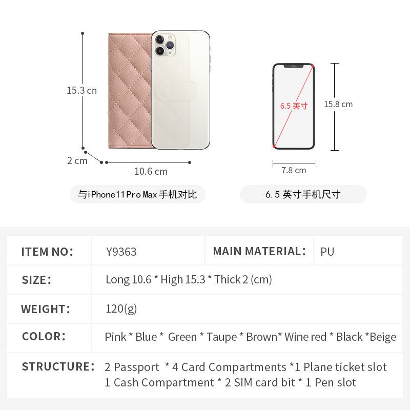 Lightweight RFID Protected Passport and Ticket Holder Wallet