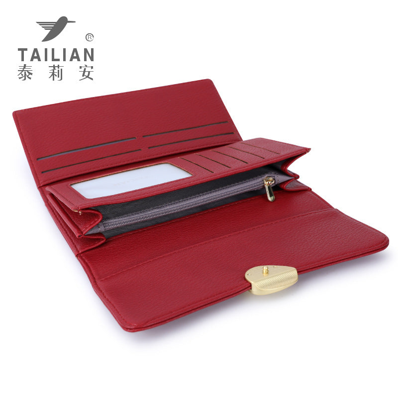 Pebbled Trifold Multifunctional Women's Wallet