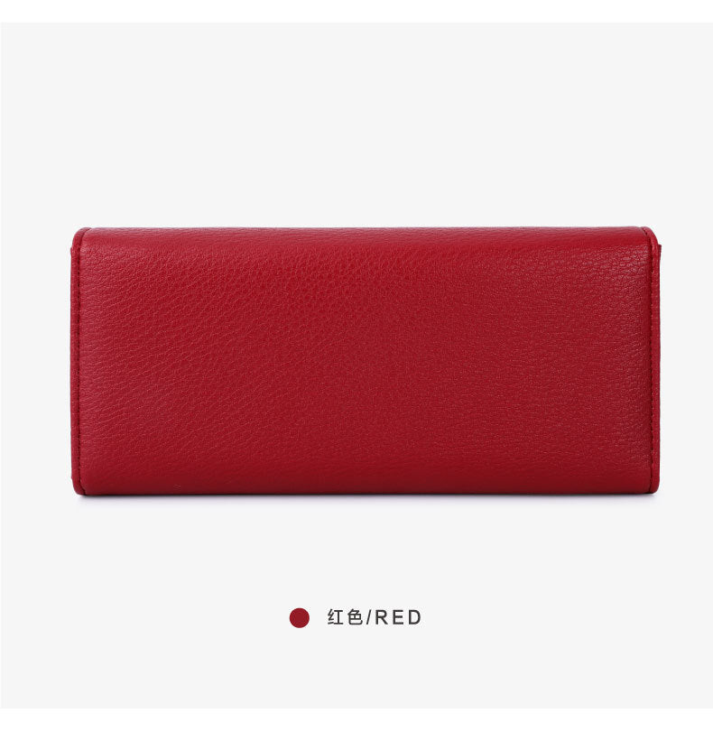 Pebbled Trifold Multifunctional Women's Wallet