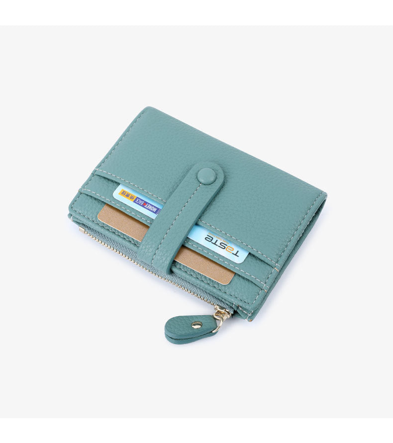 RFID Protected Lychee Pattern Clutch Wallet for Girls