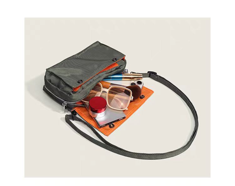 Japanese Classic Tanker Crossbody Bag | Lightweight Nylon Shoulder Bag