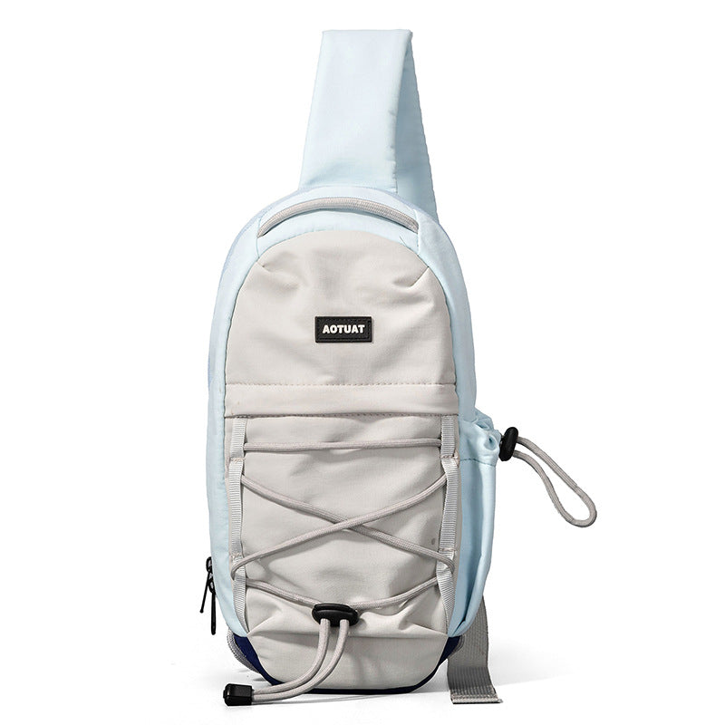 Lightweight Outdoor Chest Bag | Contrast Color Crossbody Sling Bag