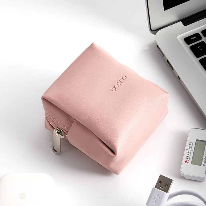 Baona PU Leather Mini Portable Multi Function Storage Bag