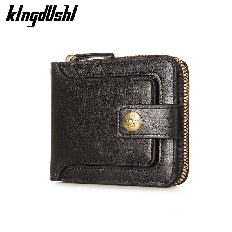 Horizontal Tri-Fold Multi Functional Men's Wallet