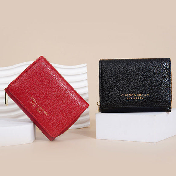 Japanese Style Tri-Fold Compact Women's Purse