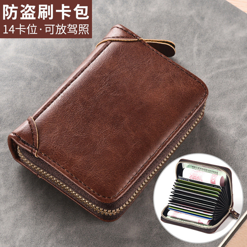 Multi card Holder Case With Zipper
