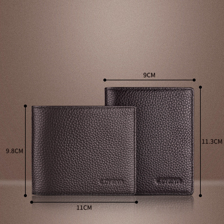 Horizontal Thin and Soft High End Men's Wallet