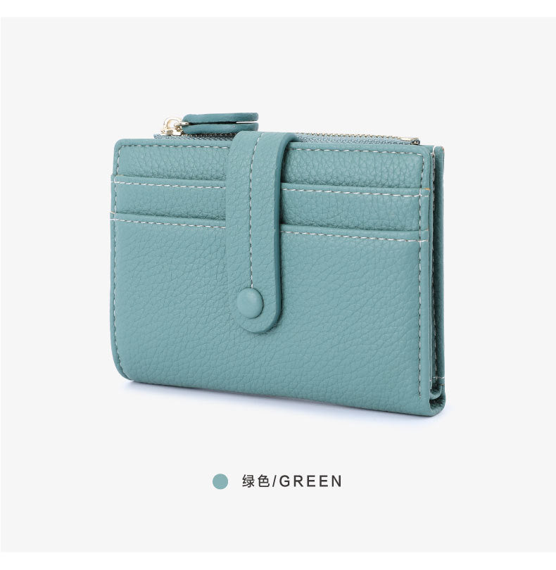 RFID Protected Lychee Pattern Clutch Wallet for Girls