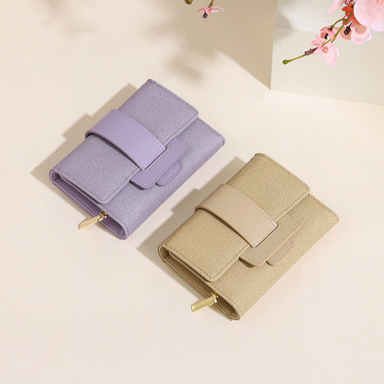 Tri Fold Handy Women's Wallet with Coin Chamber